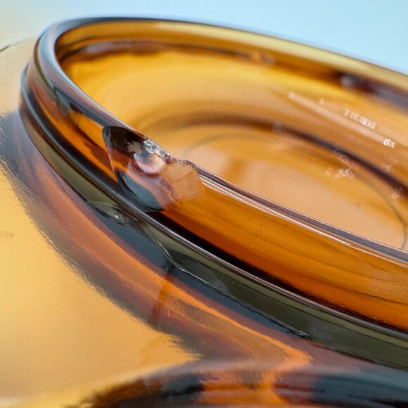 Anchor Hocking Harvest Amber Individual Casserole and Lid Cookware - Picture 6 of 8